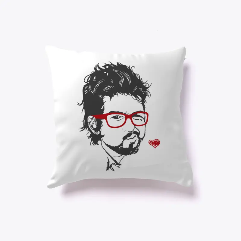 Stylish Kiss Me Eyeglass Beard Cute Guy